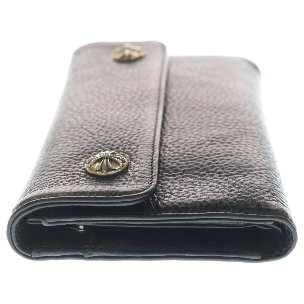 CHROME HEARTS(クロムハーツ) WAVE ウェーブ レザーウォレット 財布 ブラックBCA375