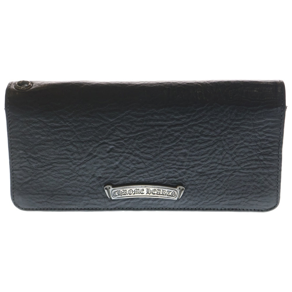 CHROME HEARTS(クロムハーツ) LNG SNGL FLD TIPS シングルフォールド レザーウォレット 財布 ブラック BCA380