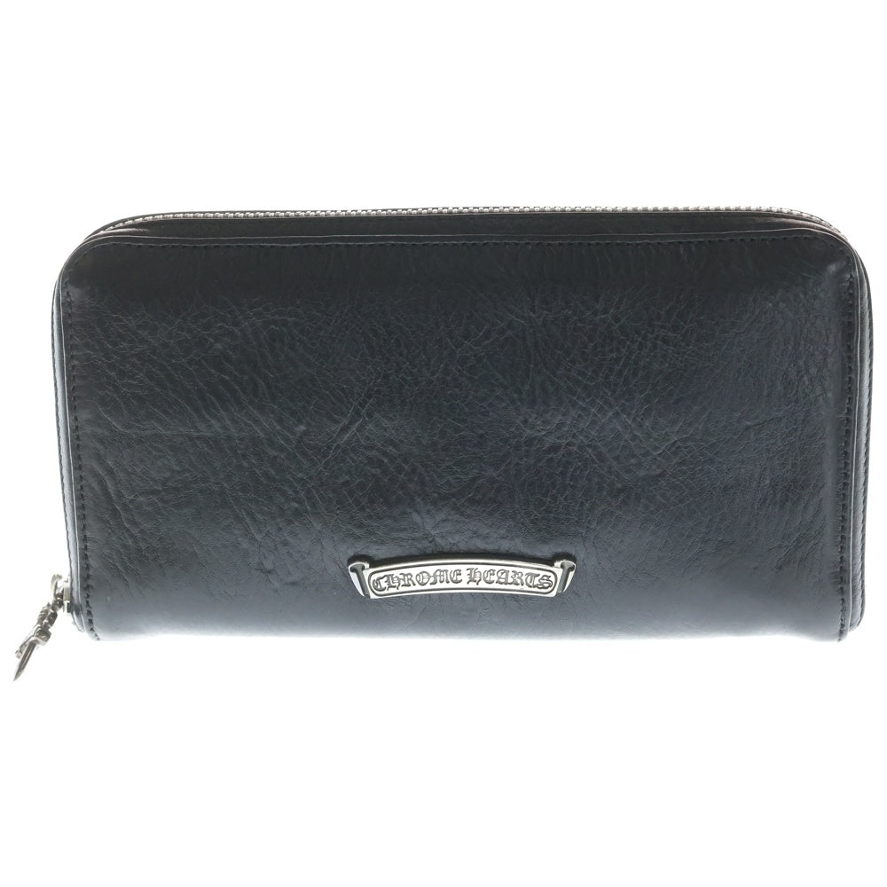 CHROME HEARTS(クロムハーツ) RC F ZP2 フィリグリープラス装飾 ラウンドジップレザーロングウォレット 財布 ブラック