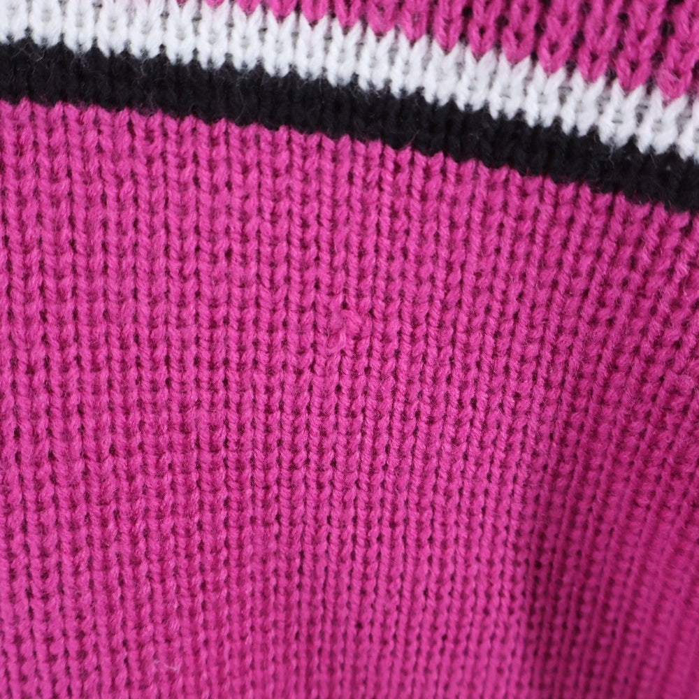 SUPREME(シュプリーム) 23AW Chest Stripe Sweater チェストストライプクルーネックニットセーター ピンク