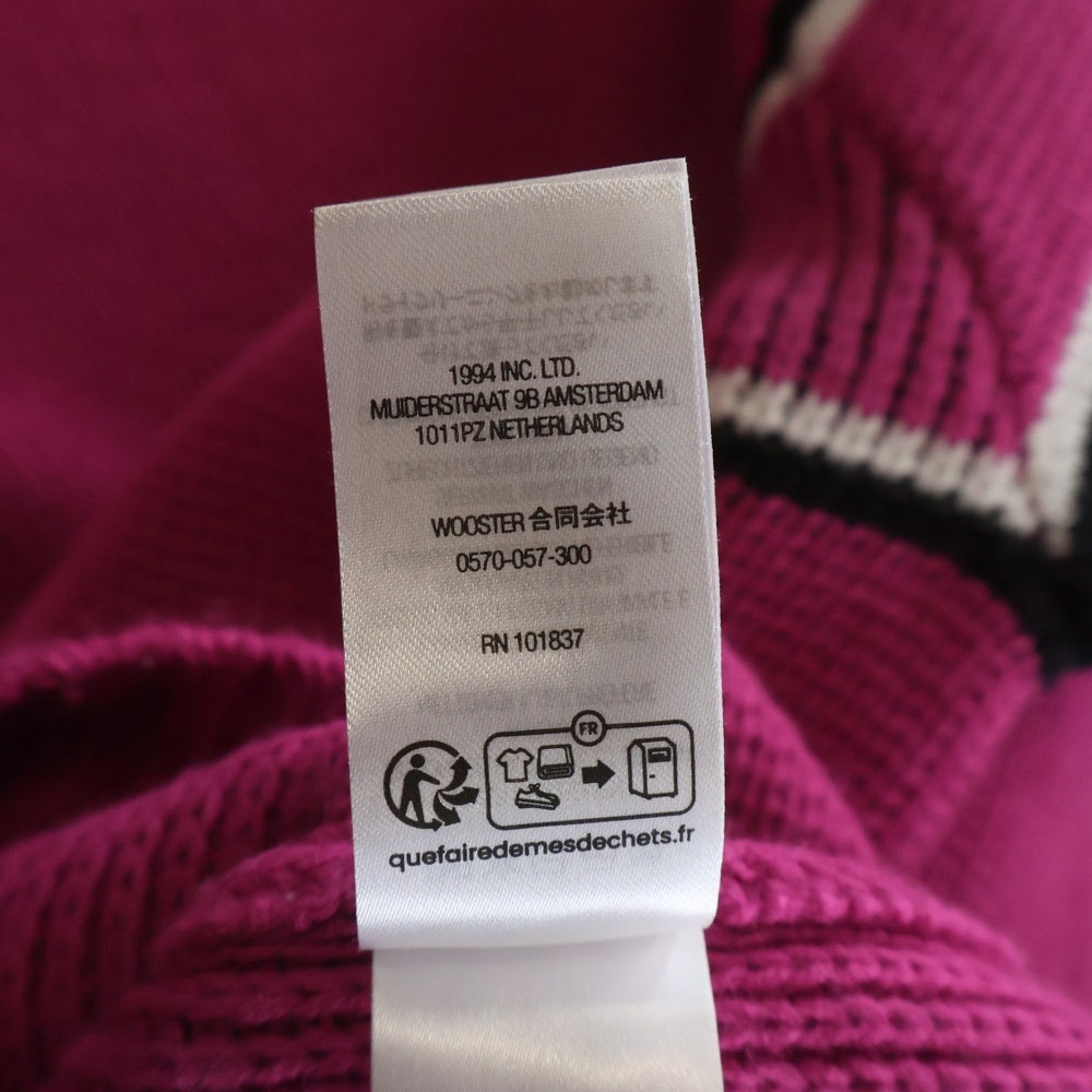 SUPREME(シュプリーム) 23AW Chest Stripe Sweater チェストストライプクルーネックニットセーター ピンク