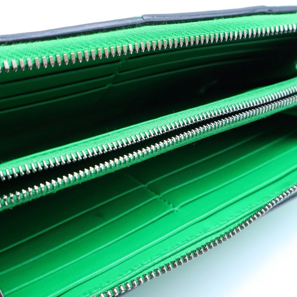 BOTTEGA VENETA(ボッテガヴェネタ) カセット ジップアラウンドウォレット グリーン