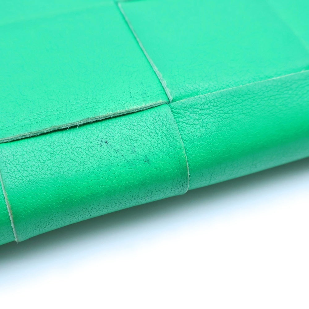 BOTTEGA VENETA(ボッテガヴェネタ) カセット ジップアラウンドウォレット グリーン