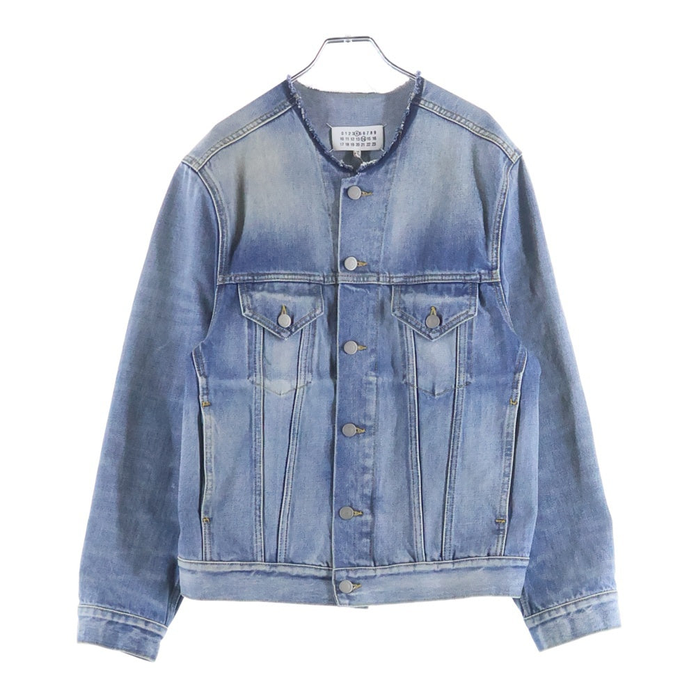 Maison Margiela(メゾンマルジェラ) Collarless Denim Trucker Jacket カラーレス デニムトラッカージャケット レディース インディゴ SI1AM0006