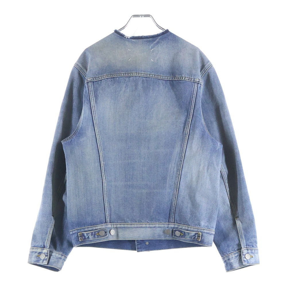 Maison Margiela(メゾンマルジェラ) Collarless Denim Trucker Jacket カラーレス デニムトラッカージャケット レディース インディゴ SI1AM0006