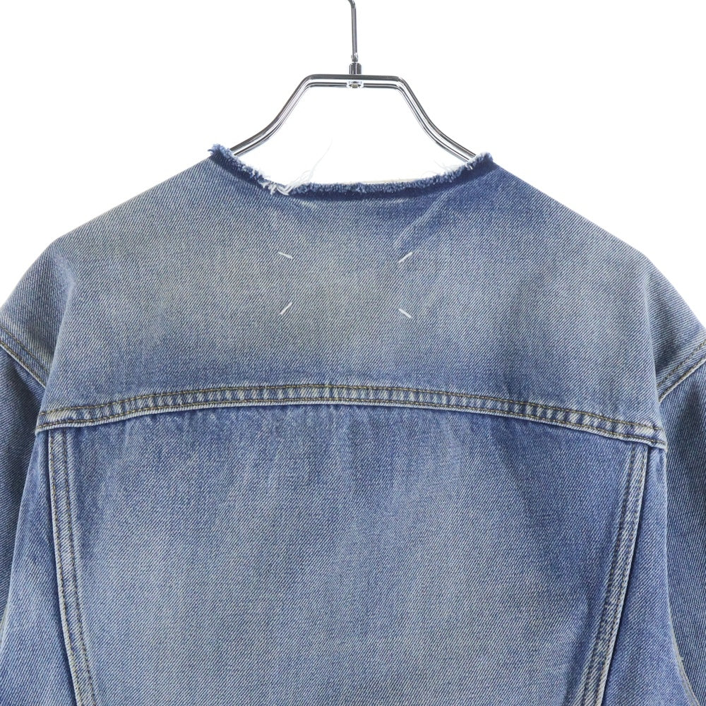 Maison Margiela(メゾンマルジェラ) Collarless Denim Trucker Jacket カラーレス デニムトラッカージャケット レディース インディゴ SI1AM0006