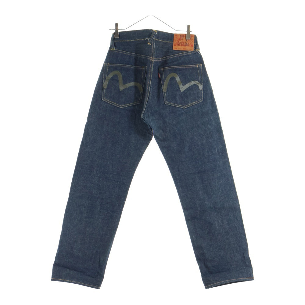 EVISU(エビス) カモメプリント ボタンフライ デニムパンツ ジーンズ インディゴ