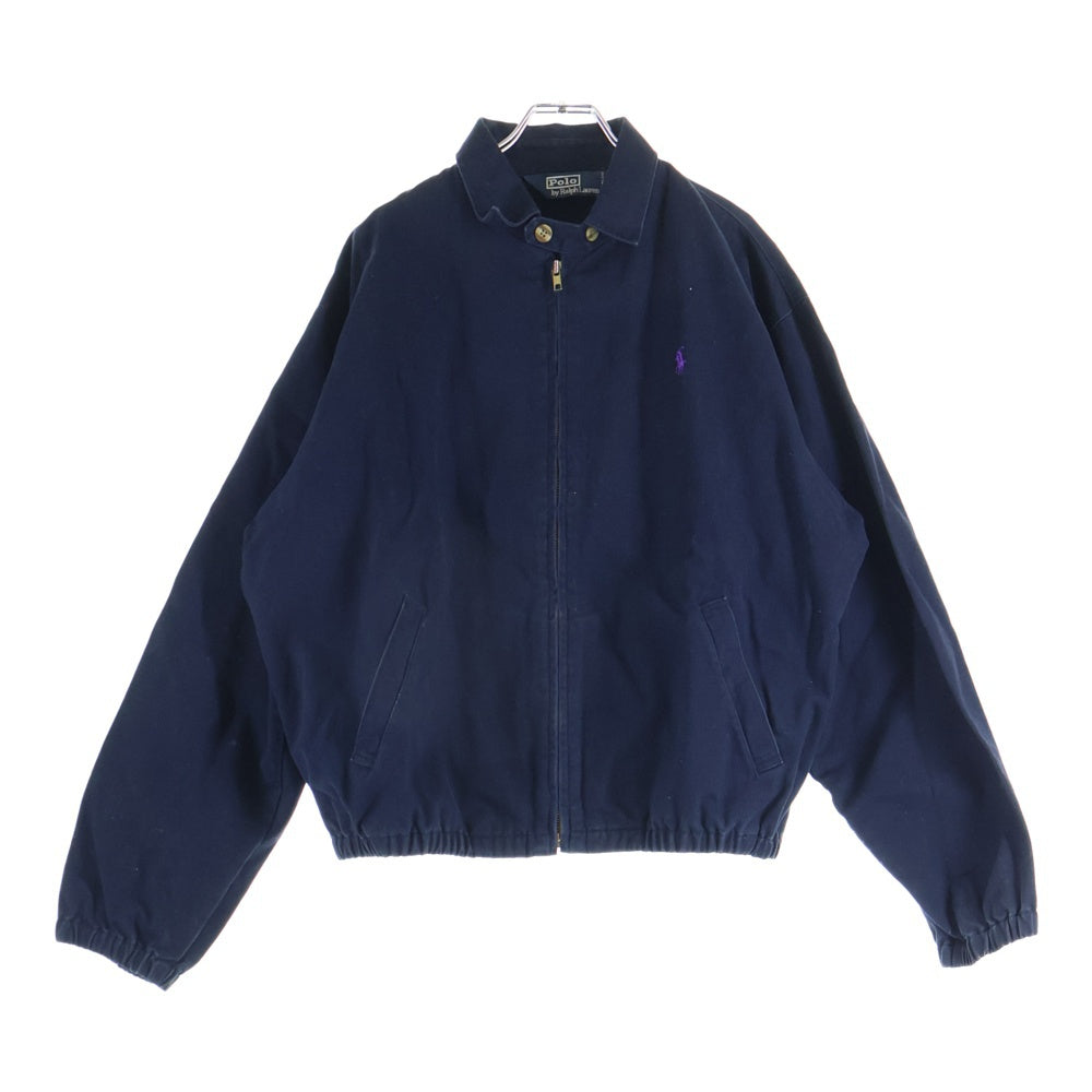 POLO RALPH LAUREN(ポロラルフローレン) 刺繍ロゴ ジップアップジャケット ネイビー