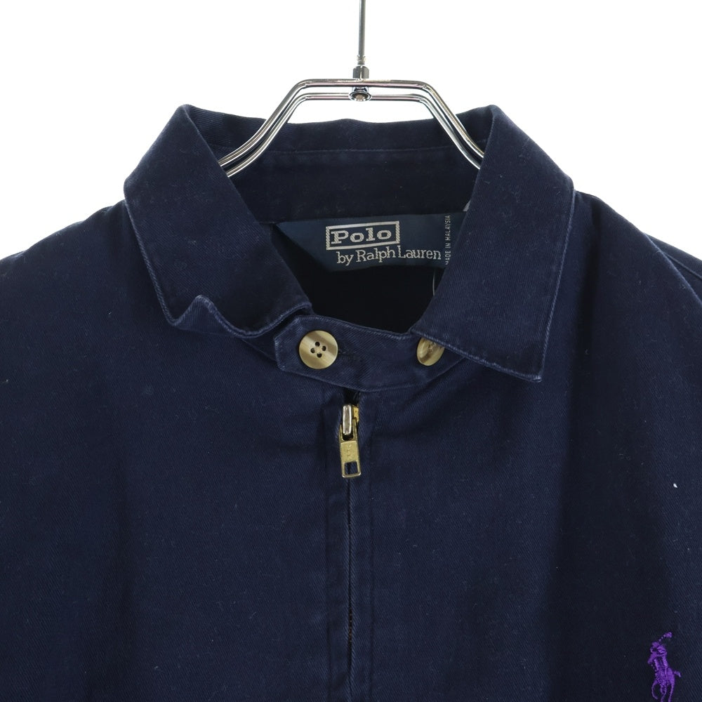 POLO RALPH LAUREN(ポロラルフローレン) 刺繍ロゴ ジップアップジャケット ネイビー