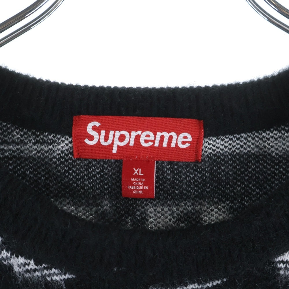 SUPREME(シュプリーム) 25SS Money Sweater 総柄マネーモチーフ クルーネック長袖ニットセーター ブラック