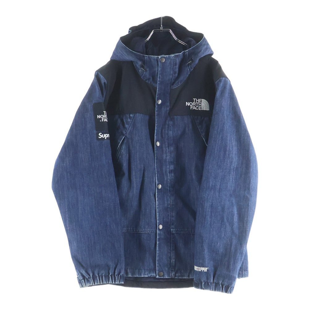SUPREME(シュプリーム) 15SS ×THE NORTH FACE Denim Dot Shot Jacket ×ノースフェイス デニム ドット ショット フーデッドジップアップジャケット インディゴ