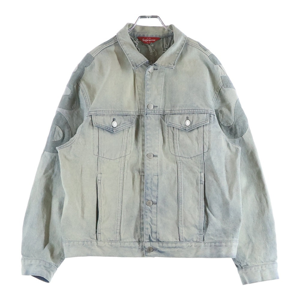 SUPREME(シュプリーム) 22SS Inset Logo Denim Trucker Jacket インセットロゴトラッカーデニムジャケット インディゴ