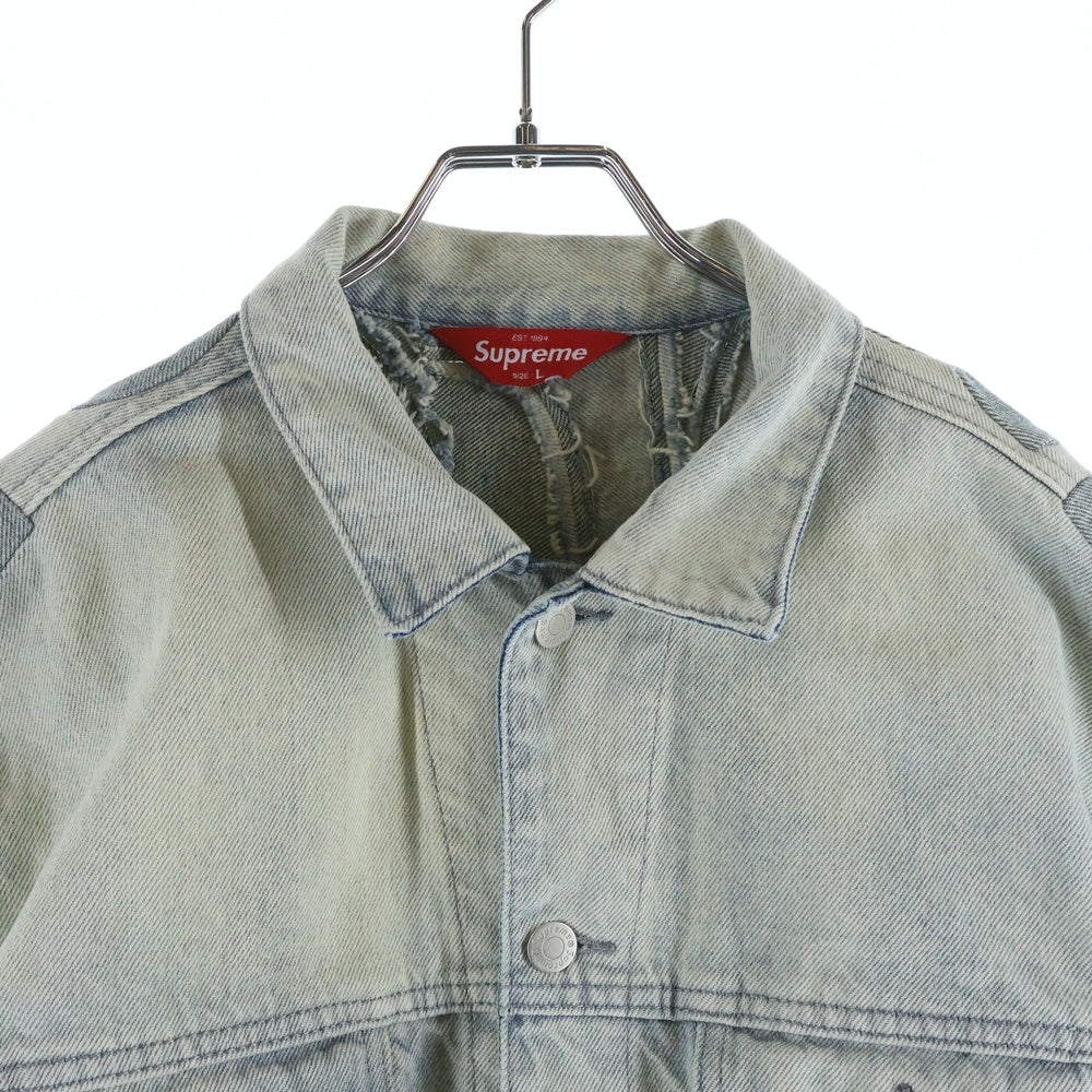 SUPREME(シュプリーム) 22SS Inset Logo Denim Trucker Jacket インセットロゴトラッカーデニムジャケット インディゴ