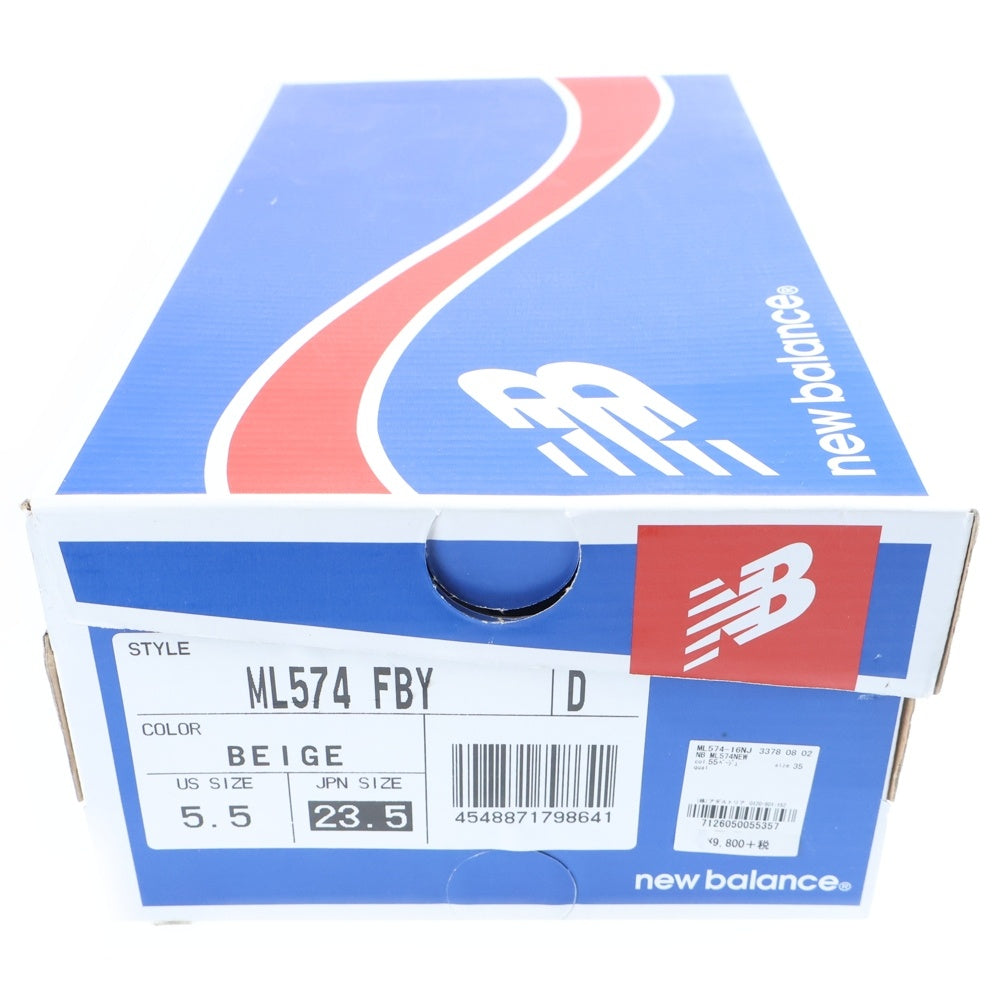 New Balance(ニューバランス) ML574FBY スゥエード ローカットスニーカー ベージュ レディース US5.5/23.5cm