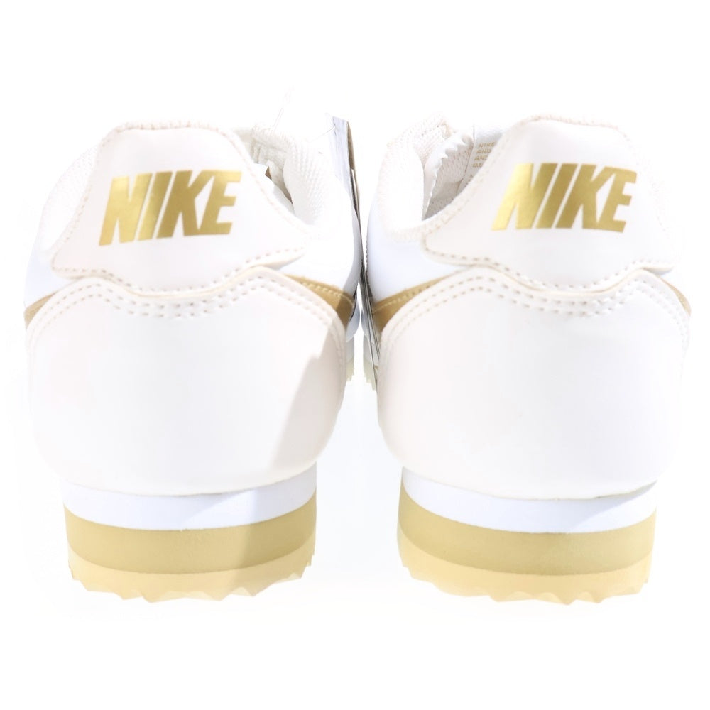 NIKE(ナイキ) WMNS CLASSIC CORTEZ LEATHER ウィメンズ クラシック コルテッツ レザー ローカットスニーカー ホワイト/ゴールド US7/24cm 807471-171 レディース
