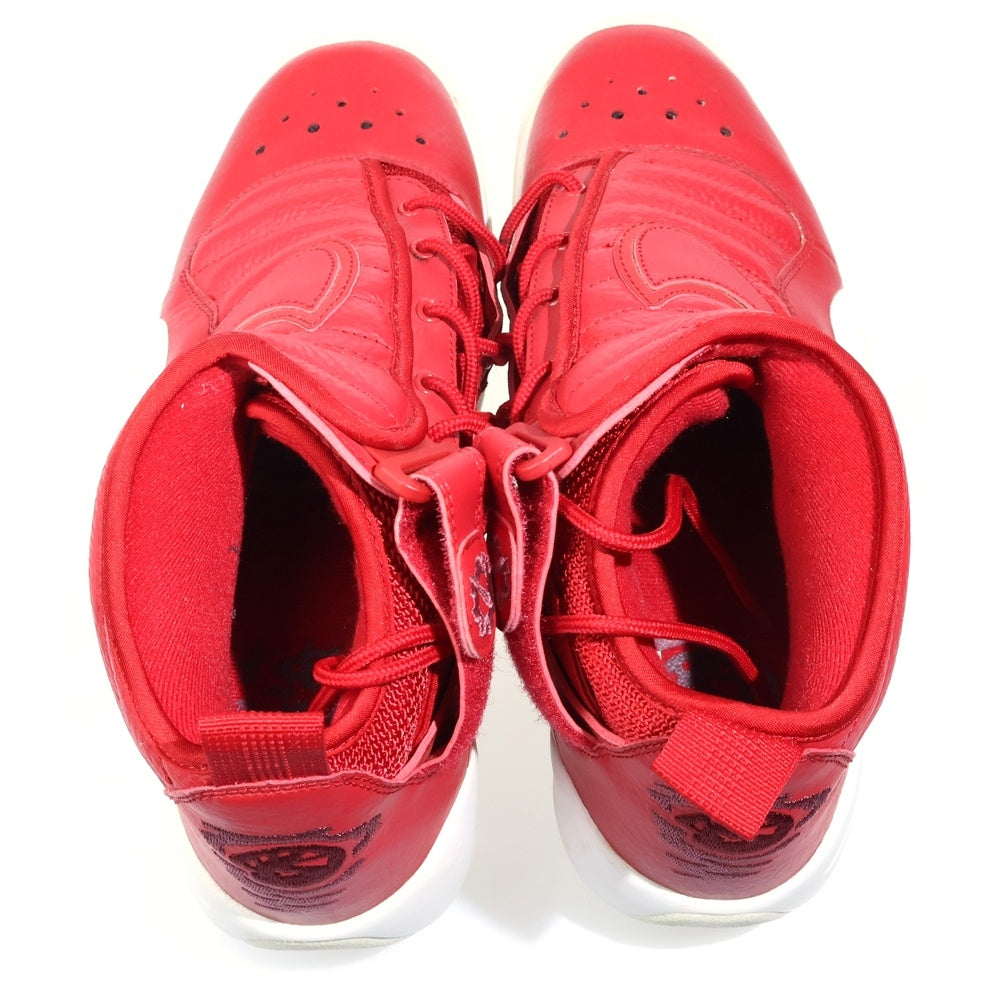 NIKE(ナイキ) AirShake Ndestrukt Red Leather エアシェイク インデストラクト レザー ハイカットスニーカー レッド US9/27cm 880869-600