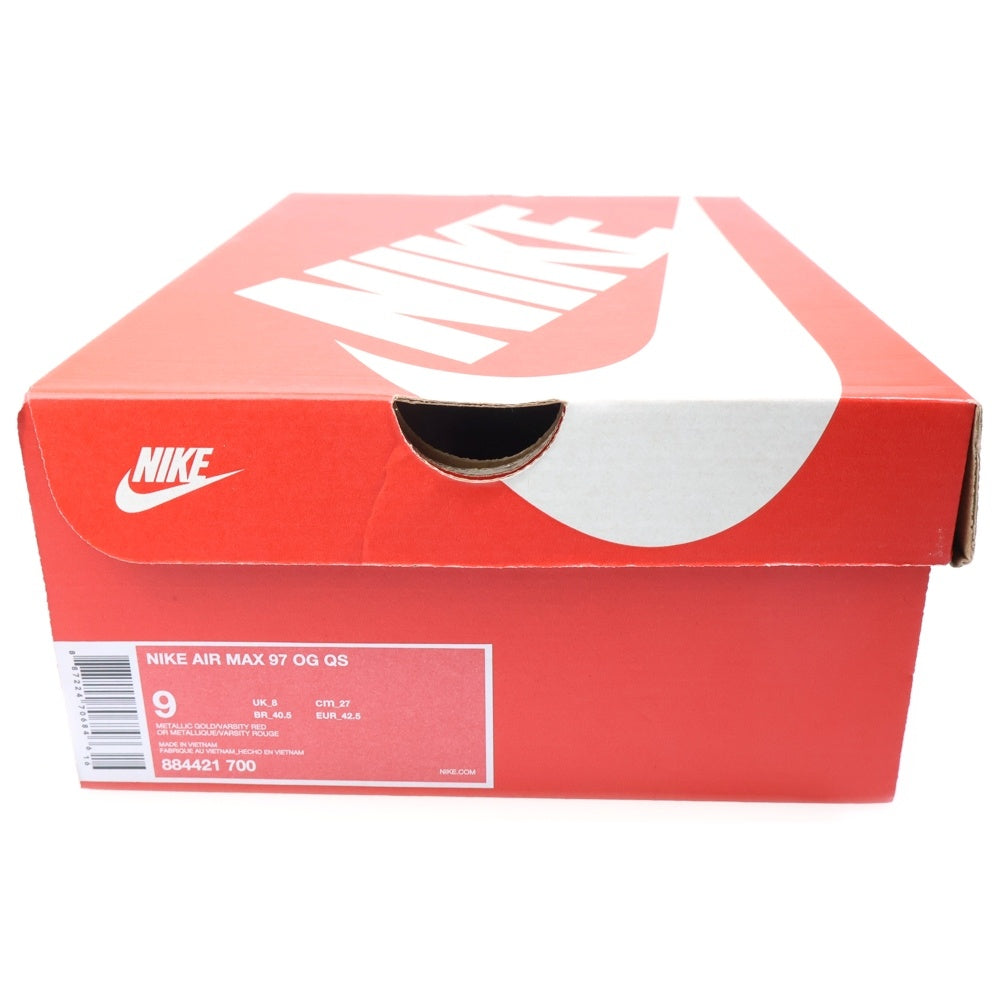 NIKE(ナイキ) AIRMAX 97 OG METALLIC GOLD エアマックス97 OG メタリックゴールド ローカットスニーカー ゴールド US9/27cm 884421-700