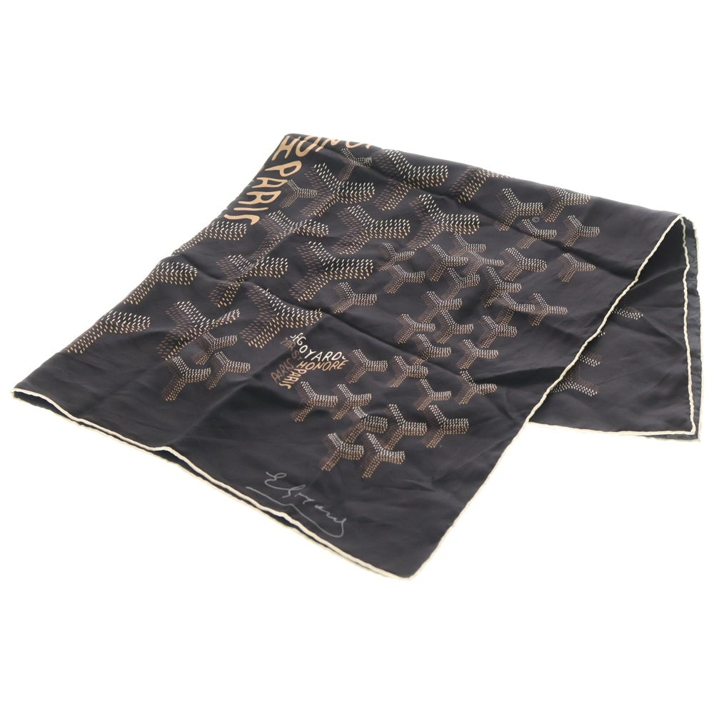 GOYARD(ゴヤール) N°1 ヘリンボーンスカーフ ブラック レディース