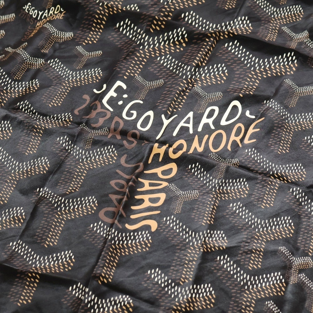 GOYARD(ゴヤール) N°1 ヘリンボーンスカーフ ブラック レディース