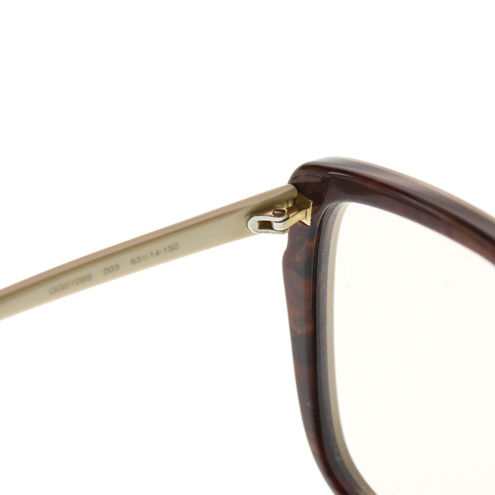 GUCCI(グッチ) バタフライ ビッグフレームサングラス ベージュ GG0709S レディース
