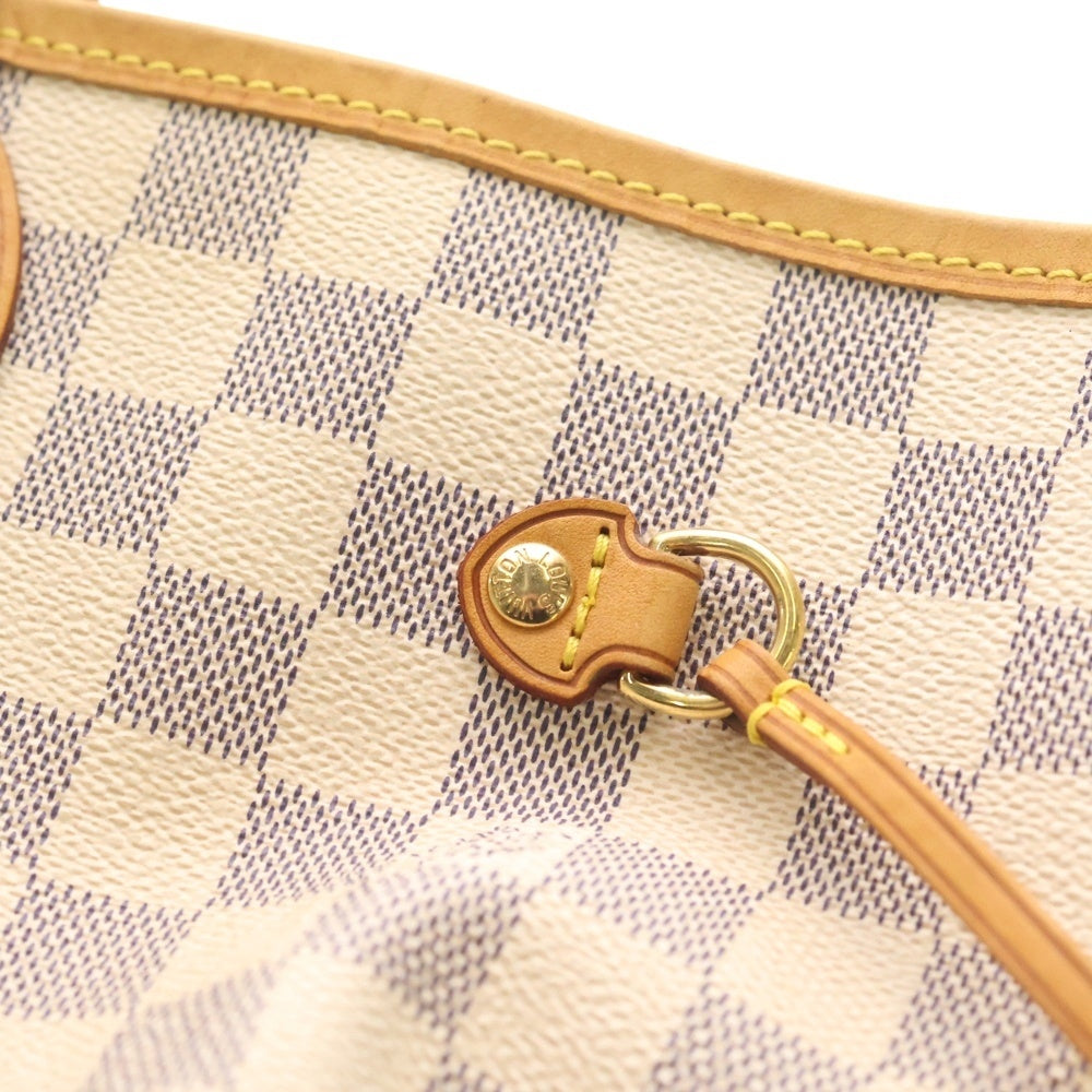 LOUIS VUITTON(ルイヴィトン) ダミエ ネヴァーフルMM ゴールド金具 レザー トートバッグ ハンドバッグ ホワイト N51107/SD2190