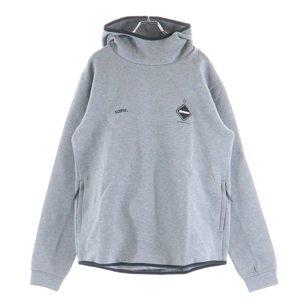 F.C.R.B./F.C.Real Bristol/FCRB(エフシーアールビー/エフシーレアルブリストル) 20AW フロントロゴワッペン ポケットファスナー付き プルオーバースウェットパーカー FCRB-202030
