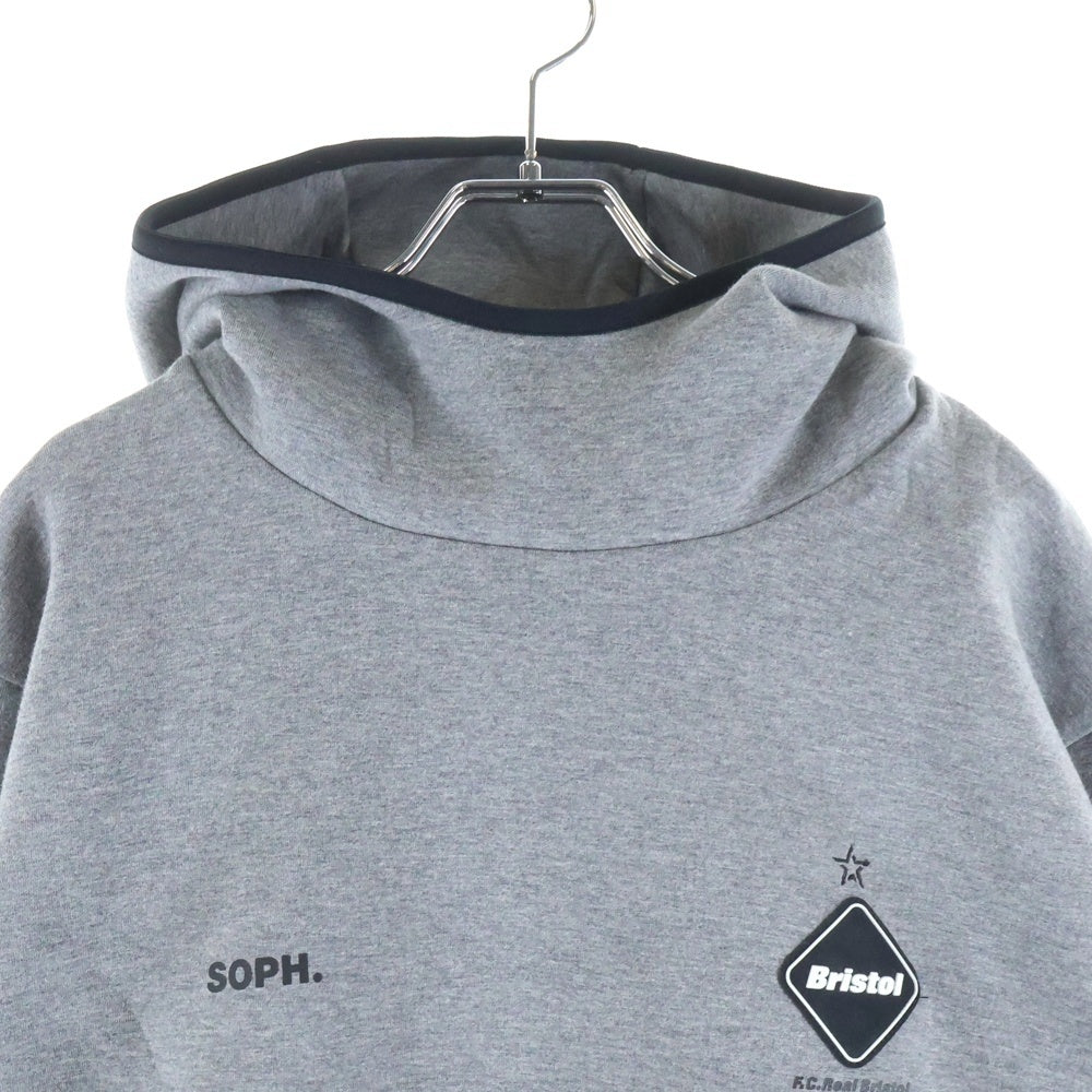 F.C.R.B./F.C.Real Bristol/FCRB(エフシーアールビー/エフシーレアルブリストル) 20AW フロントロゴワッペン ポケットファスナー付き プルオーバースウェットパーカー FCRB-202030