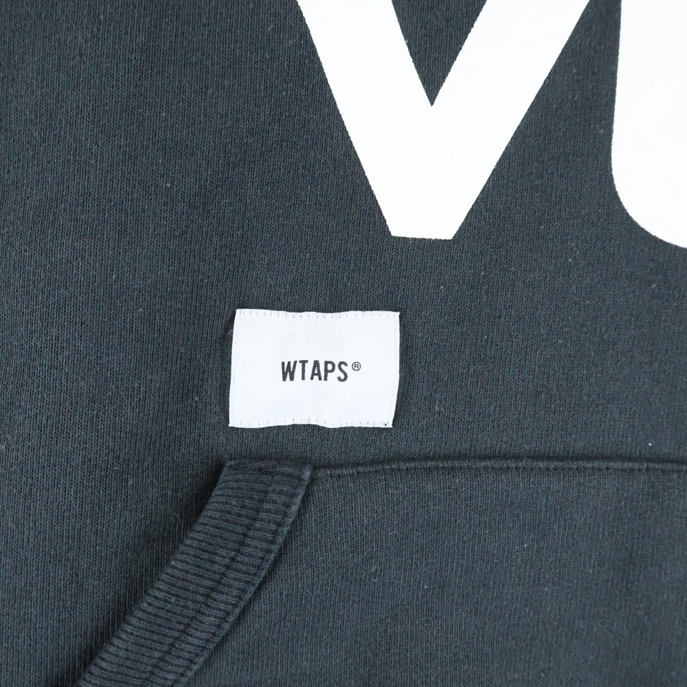 WTAPS(ダブルタップス) 23AW フロントロゴ刺繍 バック03刺繍 プルオーバー スウェットパーカー ブラック 23ATDT-CSM29