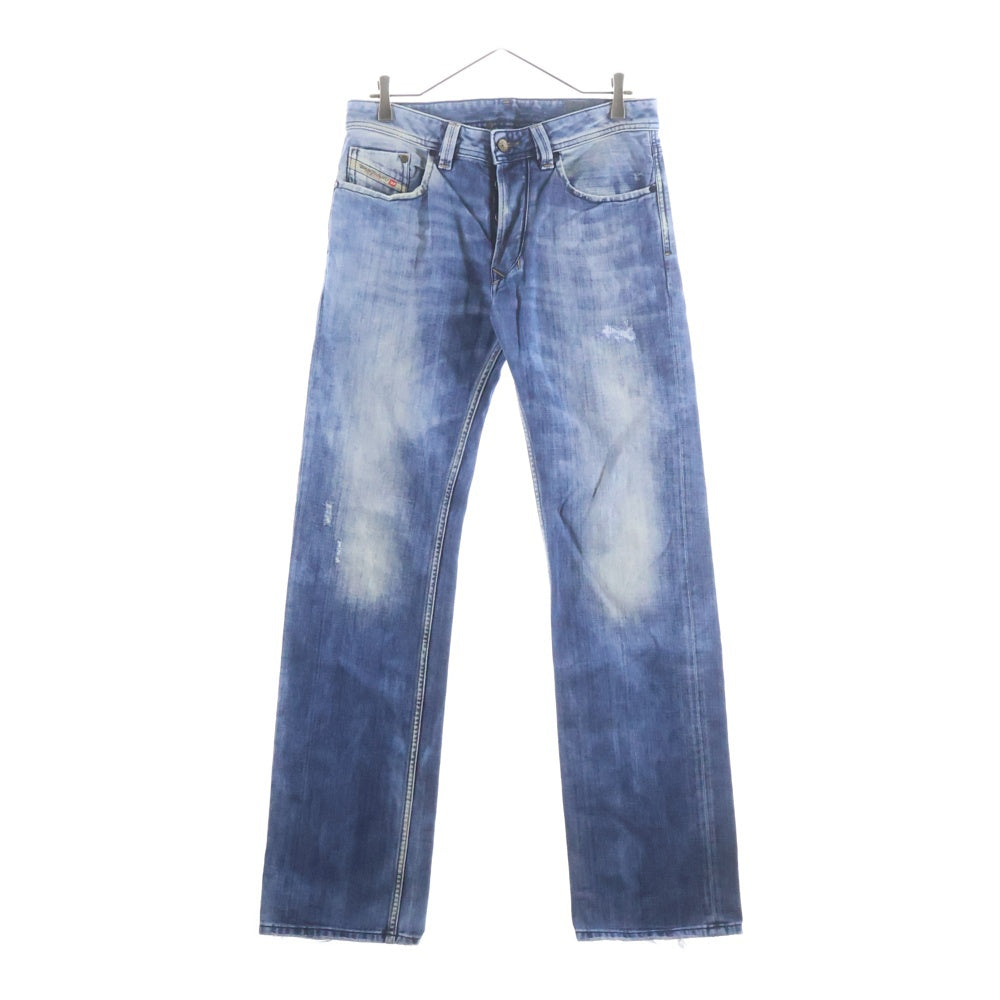 DIESEL(ディーゼル) ウオッシュ加工 ストレート デニムパンツ ジーンズ ライトブルー