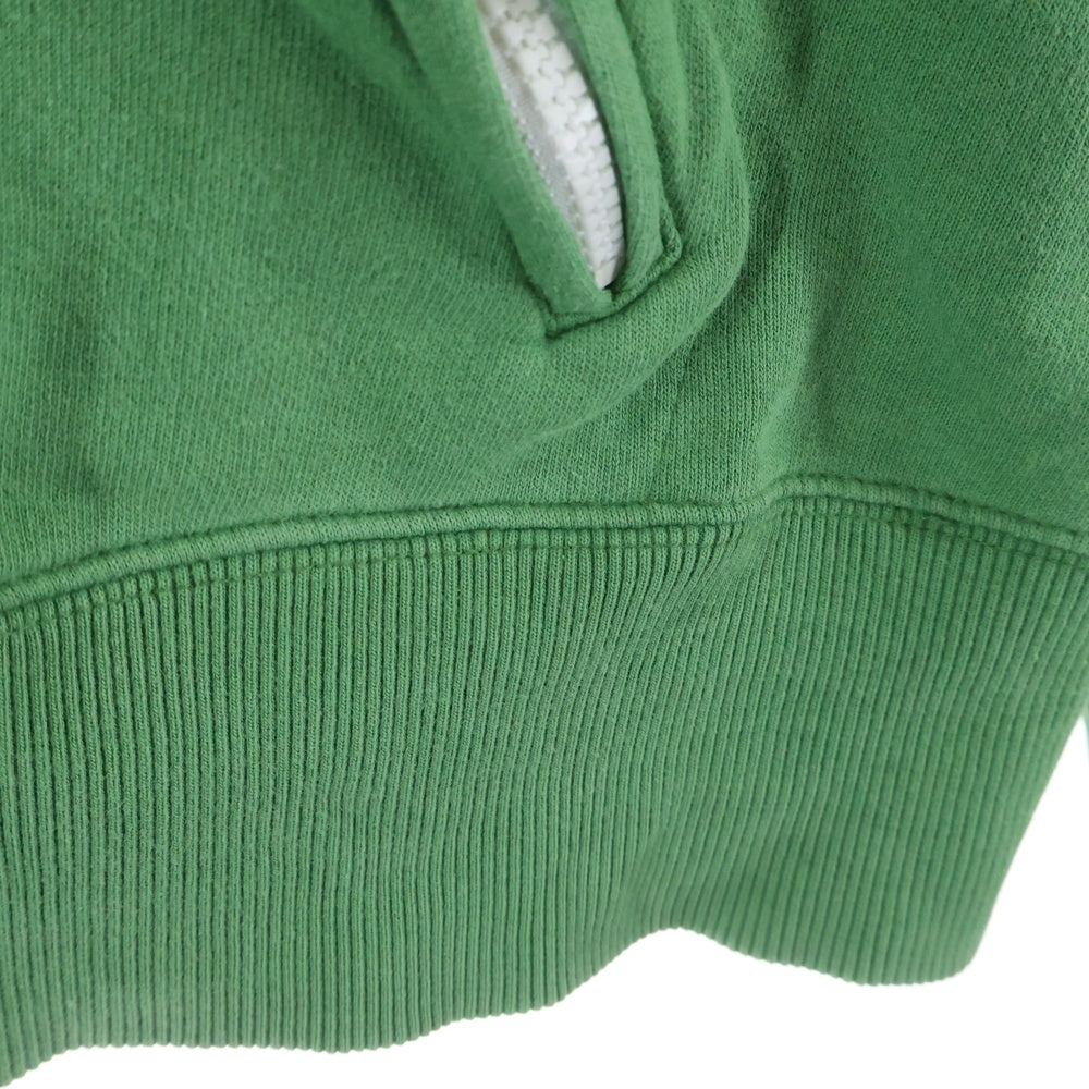 G-STAR RAW(ジースターロウ) フロント ジップ 刺繍ロゴ プルオーバー パーカー グリーン 8555 173 740