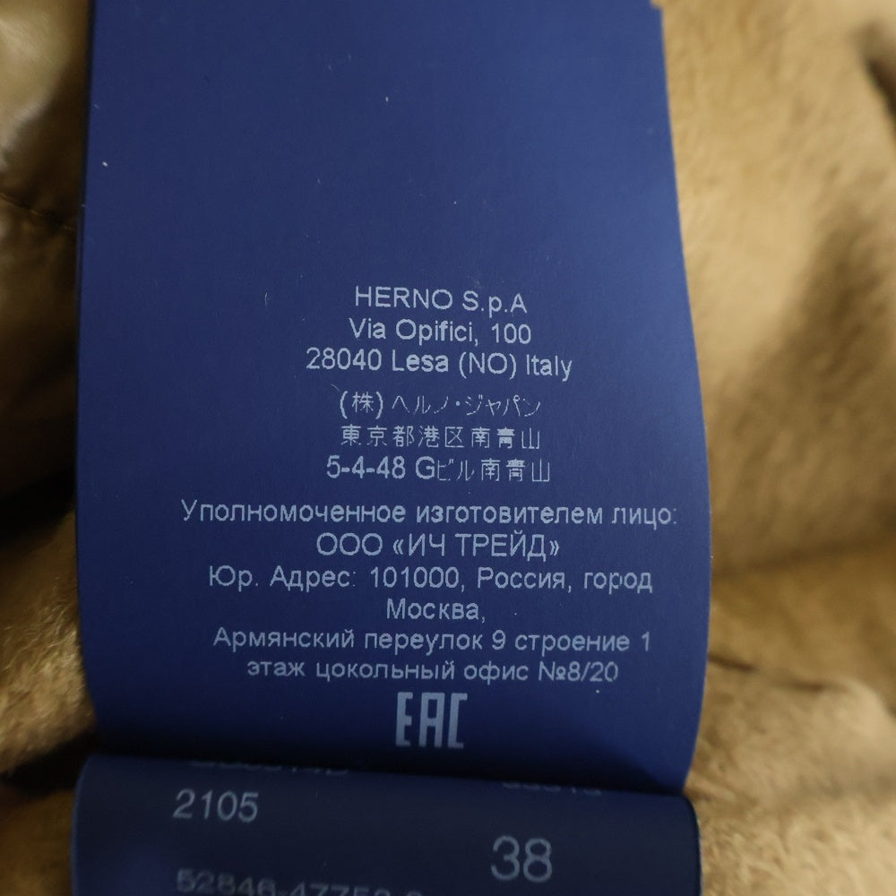 HERNO(ヘルノ) ライナードッキング バージンウールチェスターコート レディース ブラウン GC0314D-33313-2105