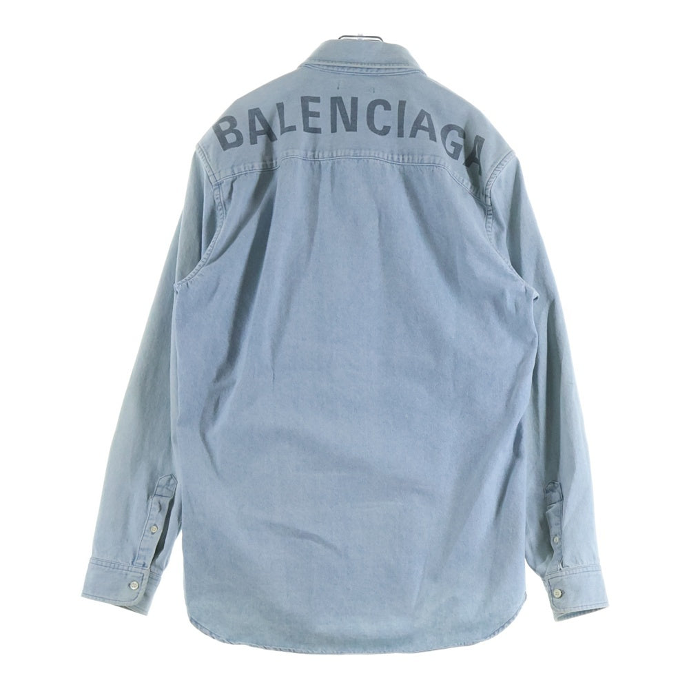 BALENCIAGA(バレンシアガ) 19SS Back Logo Denim Shirt バックロゴ