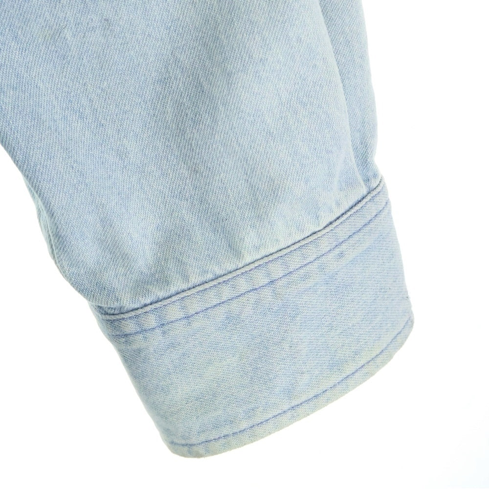BALENCIAGA(バレンシアガ) 19SS Back Logo Denim Shirt バックロゴオーバーサイズデニムシャツ ライトブルー 557578 TYE24