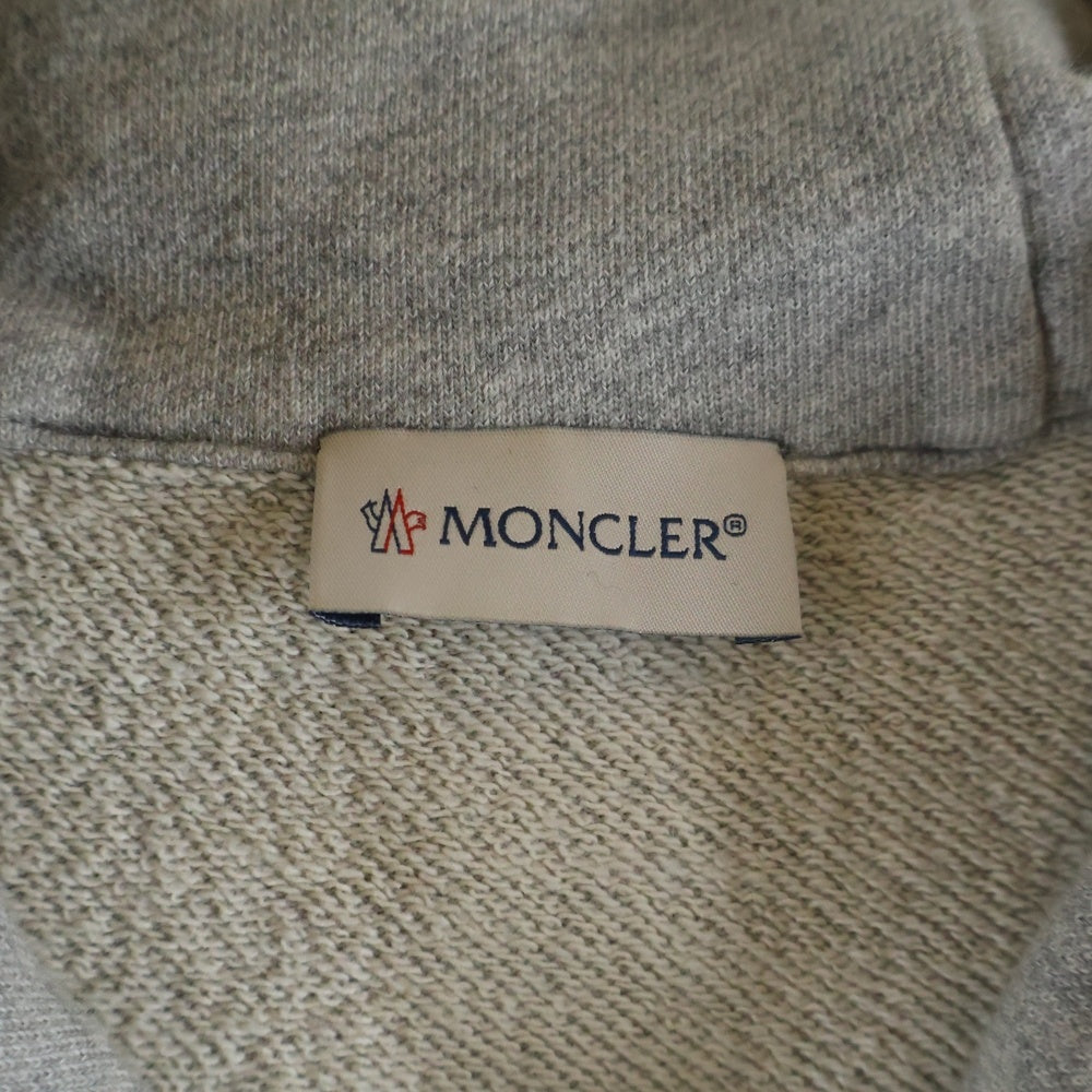 MONCLER(モンクレール) 18AW パイル地 ロゴ ジップアップ パーカー グレー E10918425300