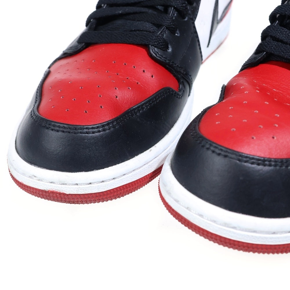 NIKE(ナイキ) AIR JORDAN 1 LOW BRED TOE エアジョーダン1 ブレッドトゥ ローカットスニーカー レッド/ブラック US11/29cm 553558-612