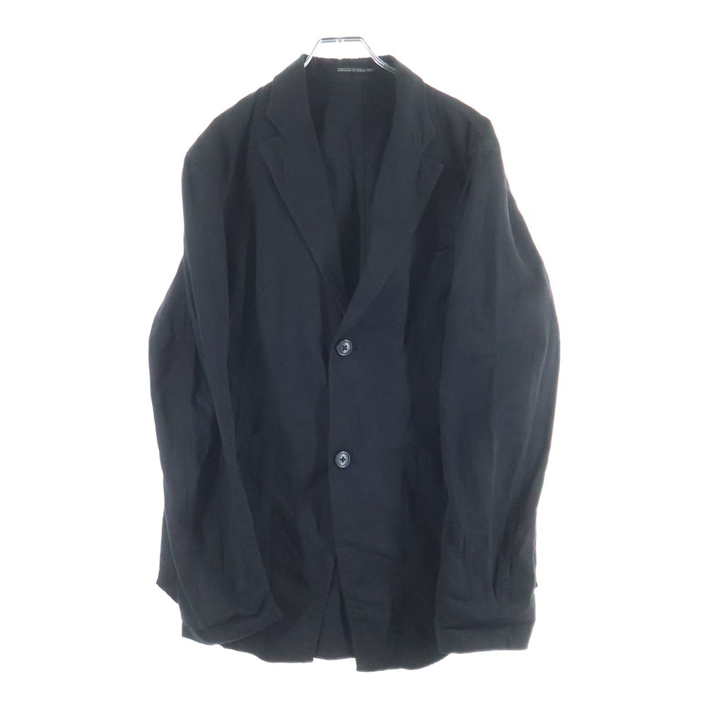 Yohji Yamamoto POUR HOMME(ヨウジヤマモト プールオム) 16SS コットン 燕尾デザイン 2Bテーラードジャケット ブラック H0-J77-057