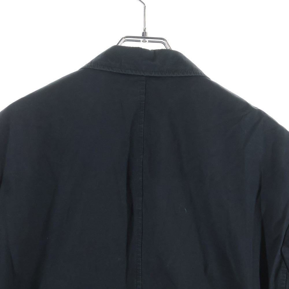Yohji Yamamoto POUR HOMME(ヨウジヤマモト プールオム) 07SS サイドボタンデザイン コットン 3B テーラードジャケット ブラック HT-J68-047