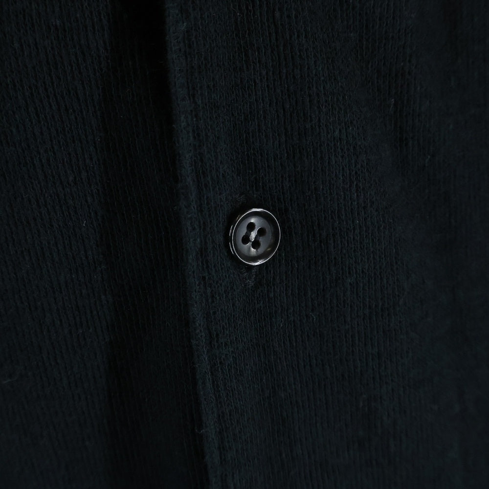 Yohji Yamamoto POUR HOMME(ヨウジヤマモト プールオム) 11SS コットンジャージーロング長袖シャツ ブラック H0-B31-980