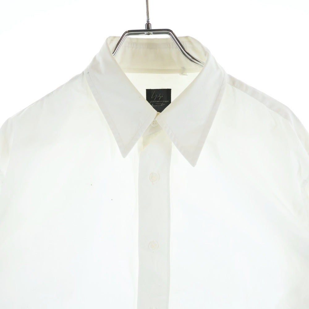 Yohji Yamamoto COSTUME D'HOMME(ヨウジヤマモト コスチュームドオム) コットン カッターシャツ ホワイト HF-B95-050