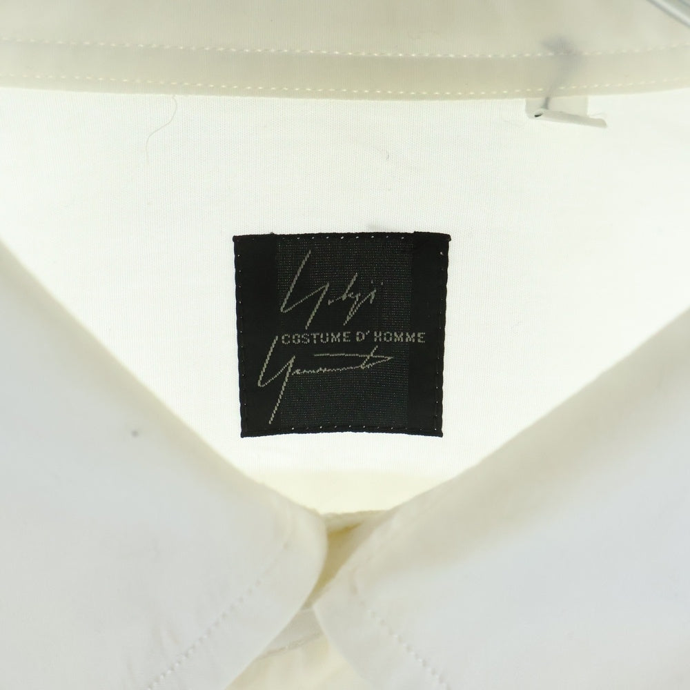 Yohji Yamamoto COSTUME D'HOMME(ヨウジヤマモト コスチュームドオム) コットン カッターシャツ ホワイト HF-B95-050