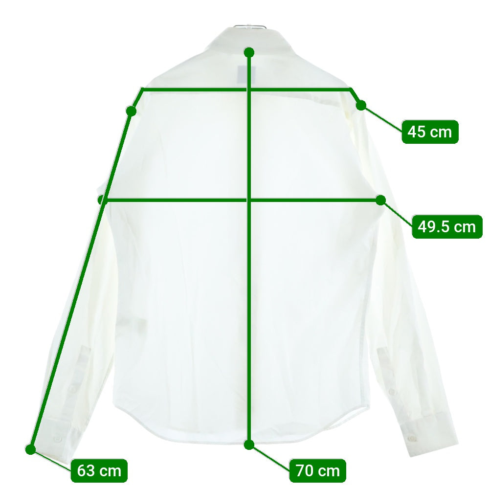 Yohji Yamamoto COSTUME D'HOMME(ヨウジヤマモト コスチュームドオム) コットン カッターシャツ ホワイト HF-B95-050