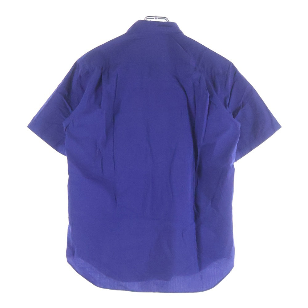 COMME des GARCONS HOMME(コムデギャルソンオム) 11SS ストライプデザイン 異素材切替 半袖シャツ パープル HG-B048