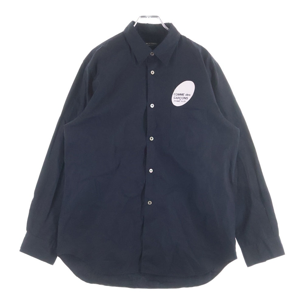 COMME des GARCONS HOMME PLUS(コムデギャルソンオムプリュス) 03SS ロゴプリント コットン 長袖シャツ PI-B052