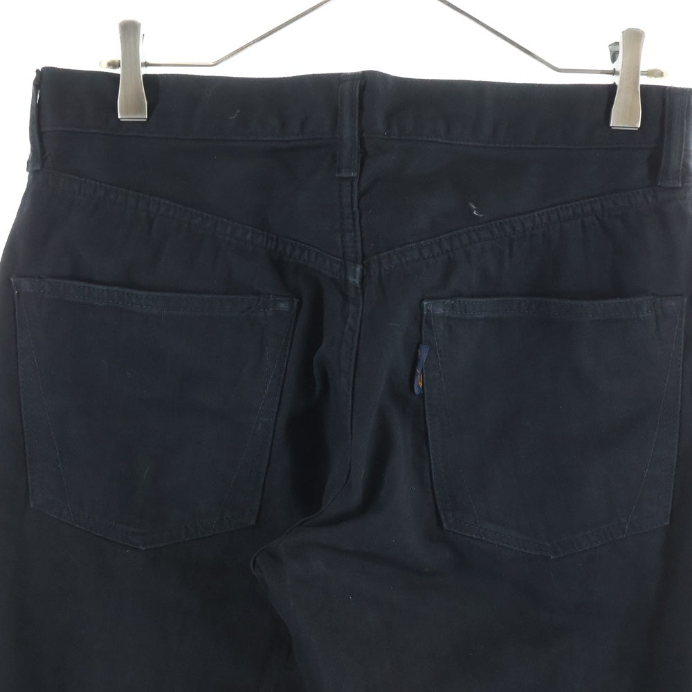 Yohji Yamamoto POUR HOMME(ヨウジヤマモト プールオム) ストレート コットン ブラックデニムパンツ ブラック HP-P70-027