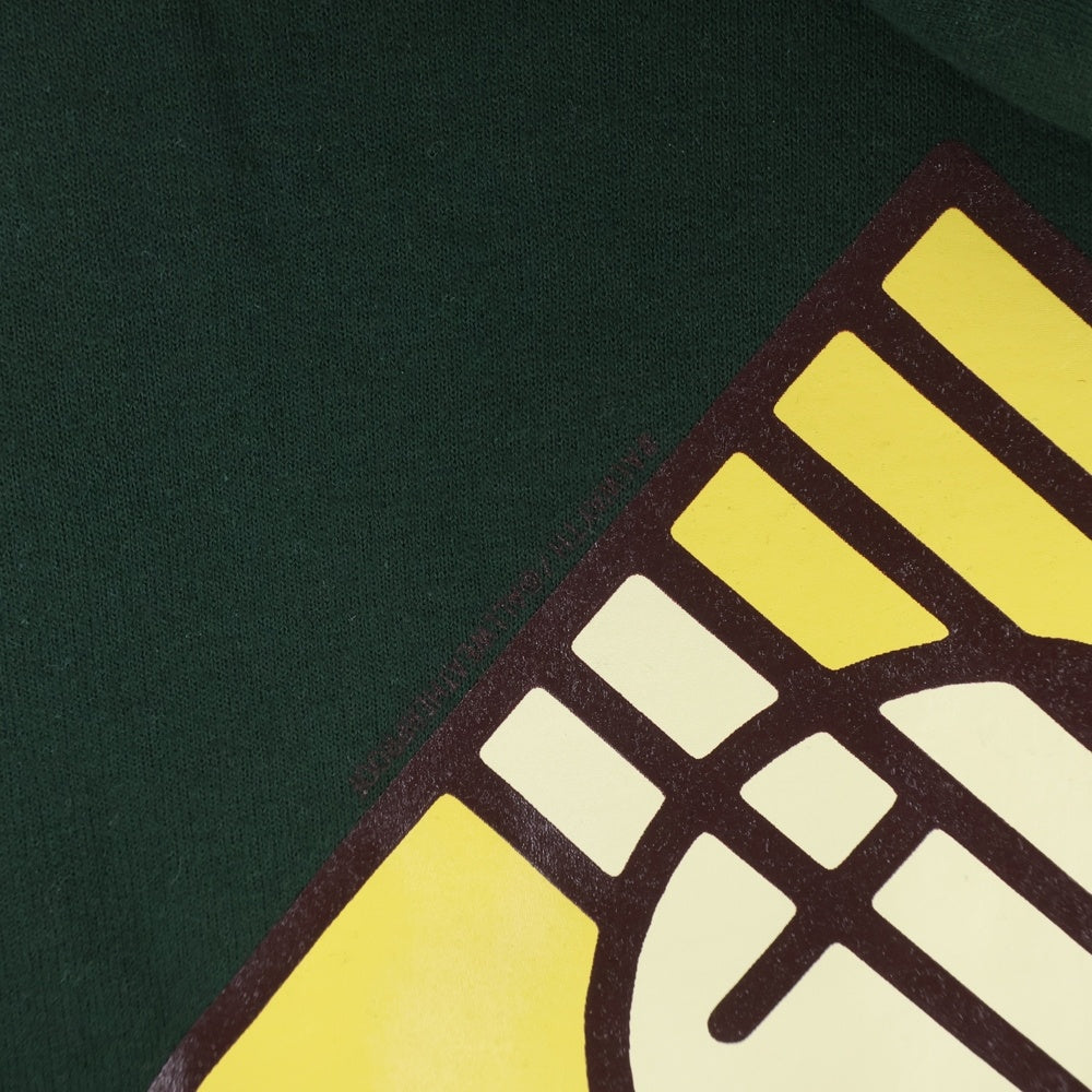 ALWAYTH(オルウェイス) バックプリント プルオーバー パーカー グリーン