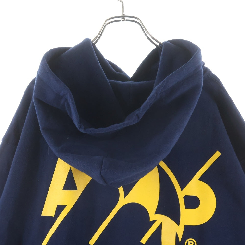 ALWAYTH(オルウェイス) ×Arnold Palmer アーノルドパーマー バックプリント プルオーバーパーカー ネイビー