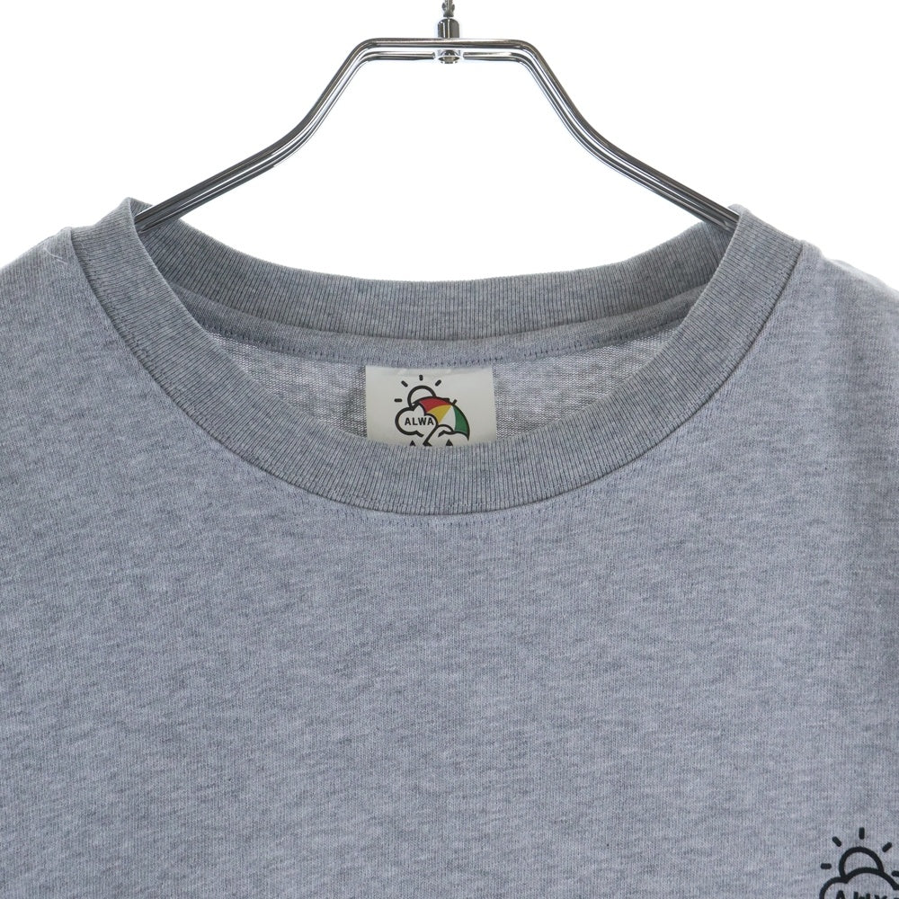 ALWAYTH(オルウェイス) 22SS×Arnold Palmer アーノルドパーマー 刺繍ロゴ クルーネック 半袖Tシャツ カットソー ホワイト AWXP-22SS-004