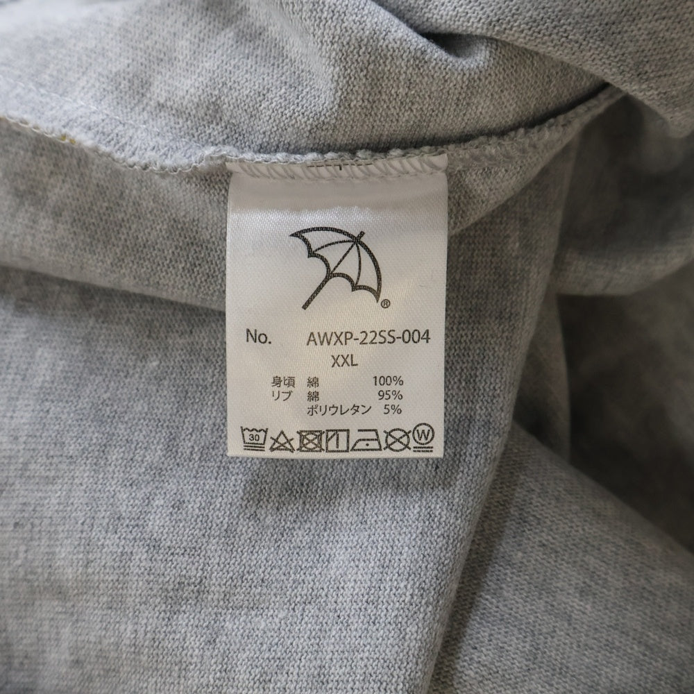 ALWAYTH(オルウェイス) 22SS×Arnold Palmer アーノルドパーマー 刺繍ロゴ クルーネック 半袖Tシャツ カットソー ホワイト AWXP-22SS-004