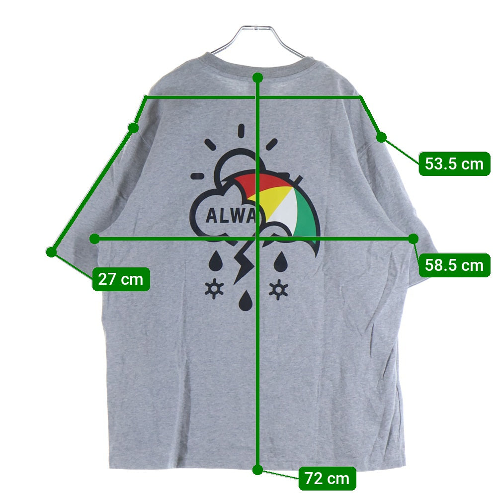 ALWAYTH(オルウェイス) 22SS×Arnold Palmer アーノルドパーマー 刺繍ロゴ クルーネック 半袖Tシャツ カットソー ホワイト AWXP-22SS-004