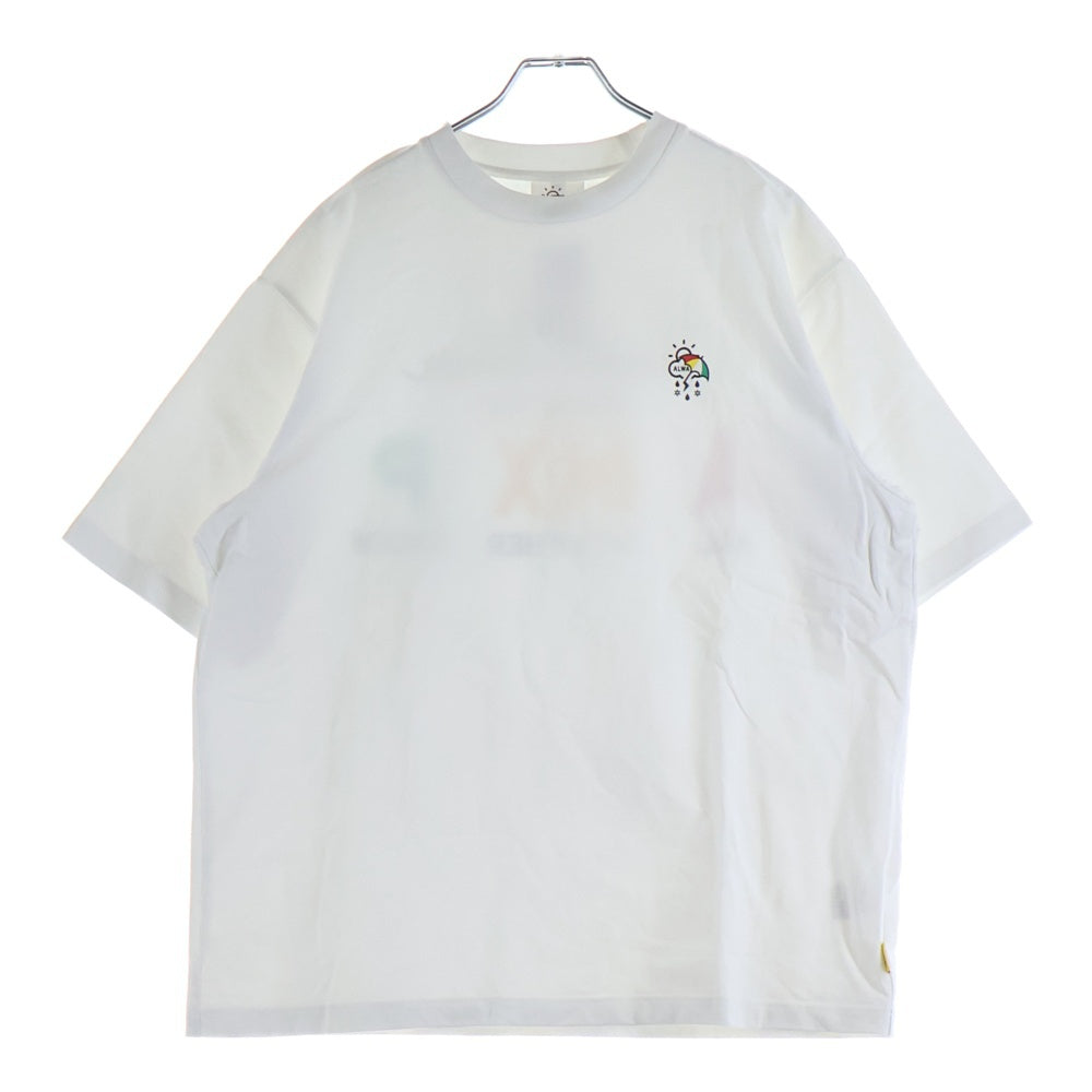 ALWAYTH(オルウェイス) 22SS×Arnold Palmer アーノルドパーマー 刺繍ロゴ クルーネック 半袖Tシャツ カットソー ホワイト AWXP-22SS-004